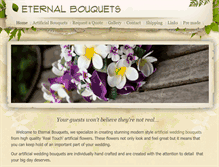 Tablet Screenshot of eternalbouquets.com.au
